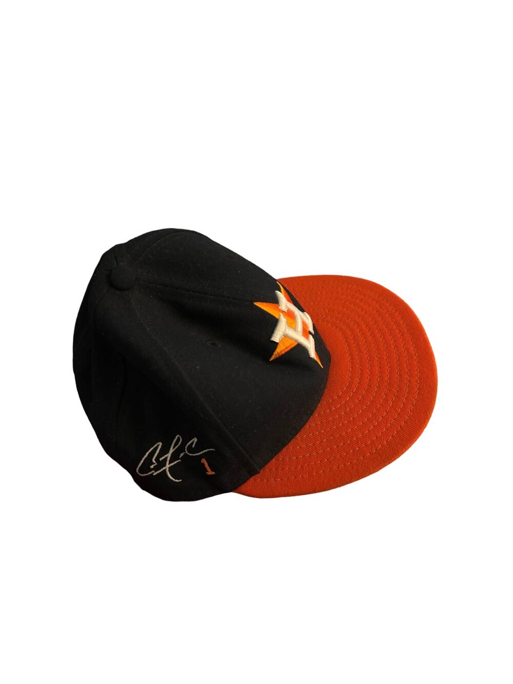 New Era Houston Astros Fitted Cap 59FIFTY Size 7 1/4, Carlos Correa